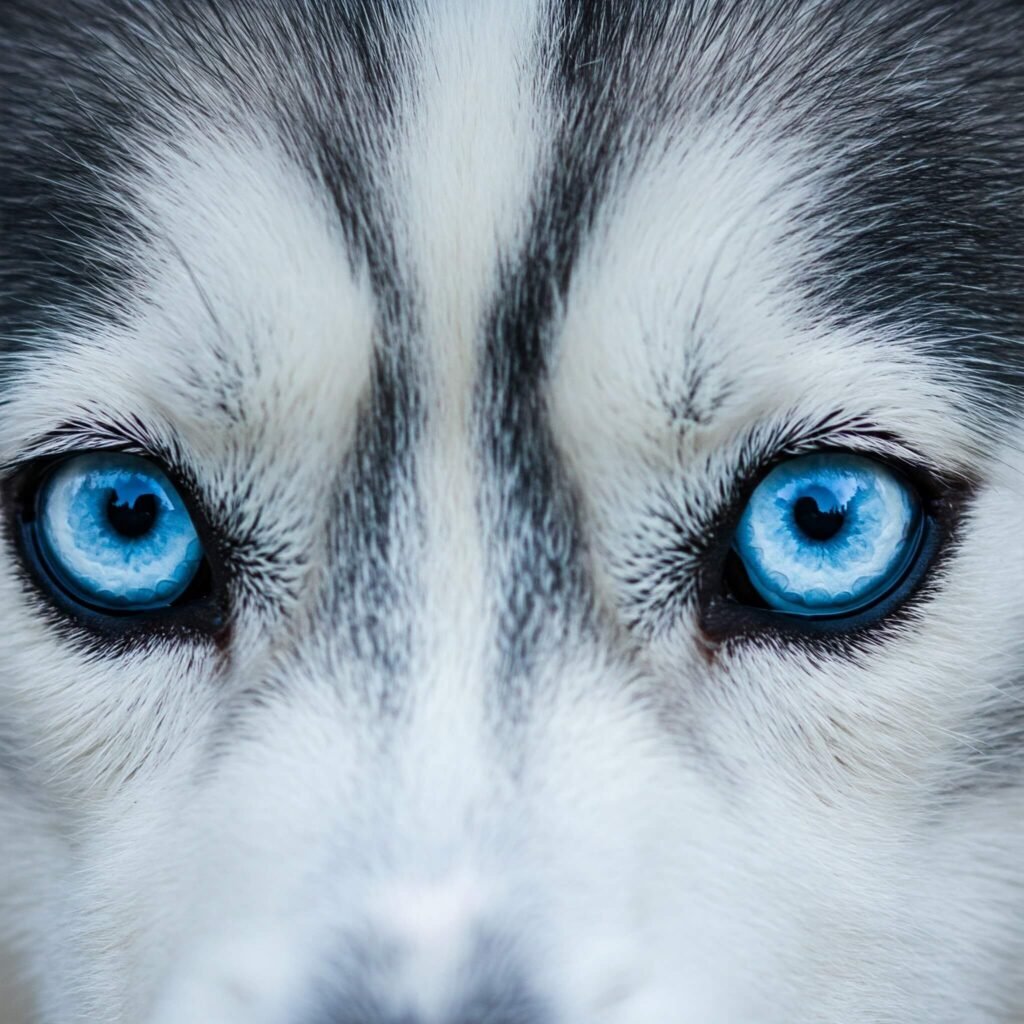 Dog bright clear eyes