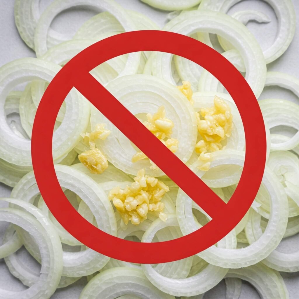 Onions and garlic, toxic to dogs